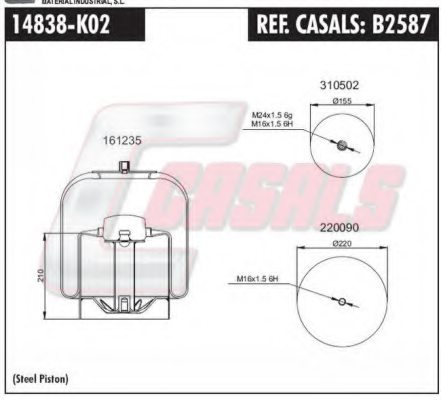 CASALS B2587 Boot, air suspension